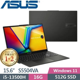 華碩 S5504VA-0132K13500H(午夜黑)(i5-13500H/16G/512G/15吋)